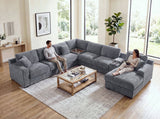 Celine - Fabric Corner Sectional Sofa With Right-Facing Chaise, Cupholders, And Charging Ports