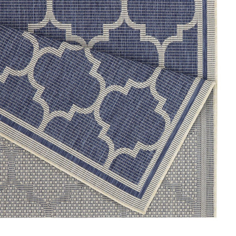 Sunshine - 5'3" X 7'3" Indoor, Outdoor Area Rug Polypropylene - Blue - view 3
