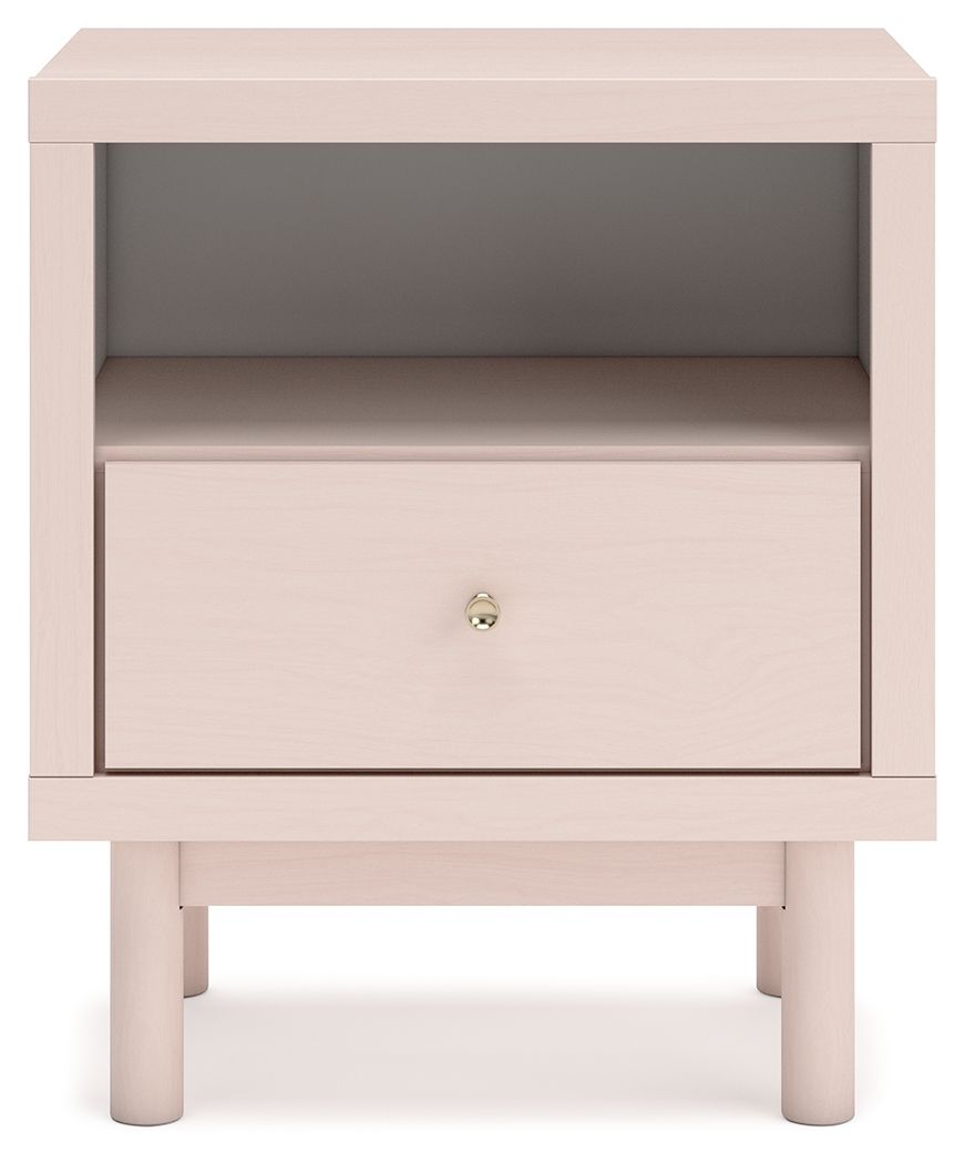 Wistenpine - Blush - One Drawer Night Stand by Signature Design by Ashley® | Bel Furniture