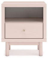 Wistenpine - Blush - One Drawer Night Stand by Signature Design by Ashley® | Bel Furniture