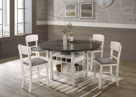 Conner - Dining Room Set Gray 5 Pc. Table, 4 Chairs by Crown Mark | Bel Furniture