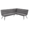 Dodson - Fabric Upholstered L-Shaped Nook Dining Bench Dark Gray by Coaster Fine Furniture | Bel Furniture