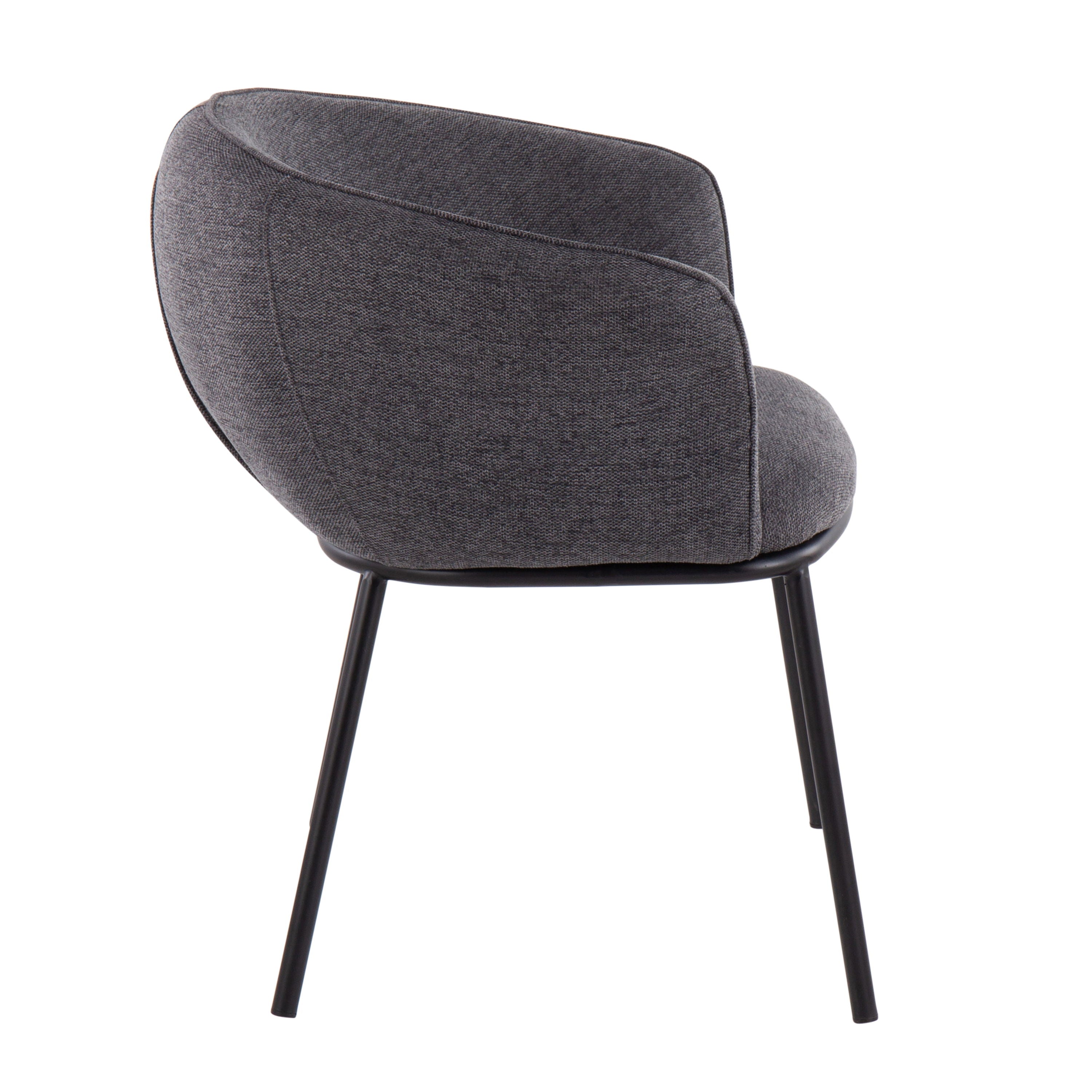 Ashland - Contemporary Chair - Black / Charcoal