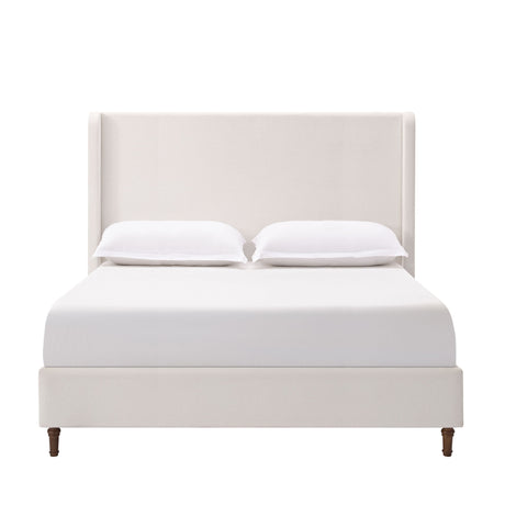 Harper - Tall Headboard Upholstered Bed / High Headboard / Elegant Simplicity / No Box Spring Needed