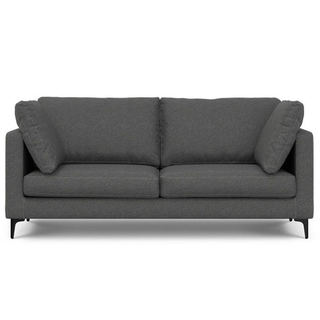 Ava - Mid Century Sofa, Upholstered Dark Gray 38"W x 76"D x 34"H by Simpli-Home | Bel Furniture