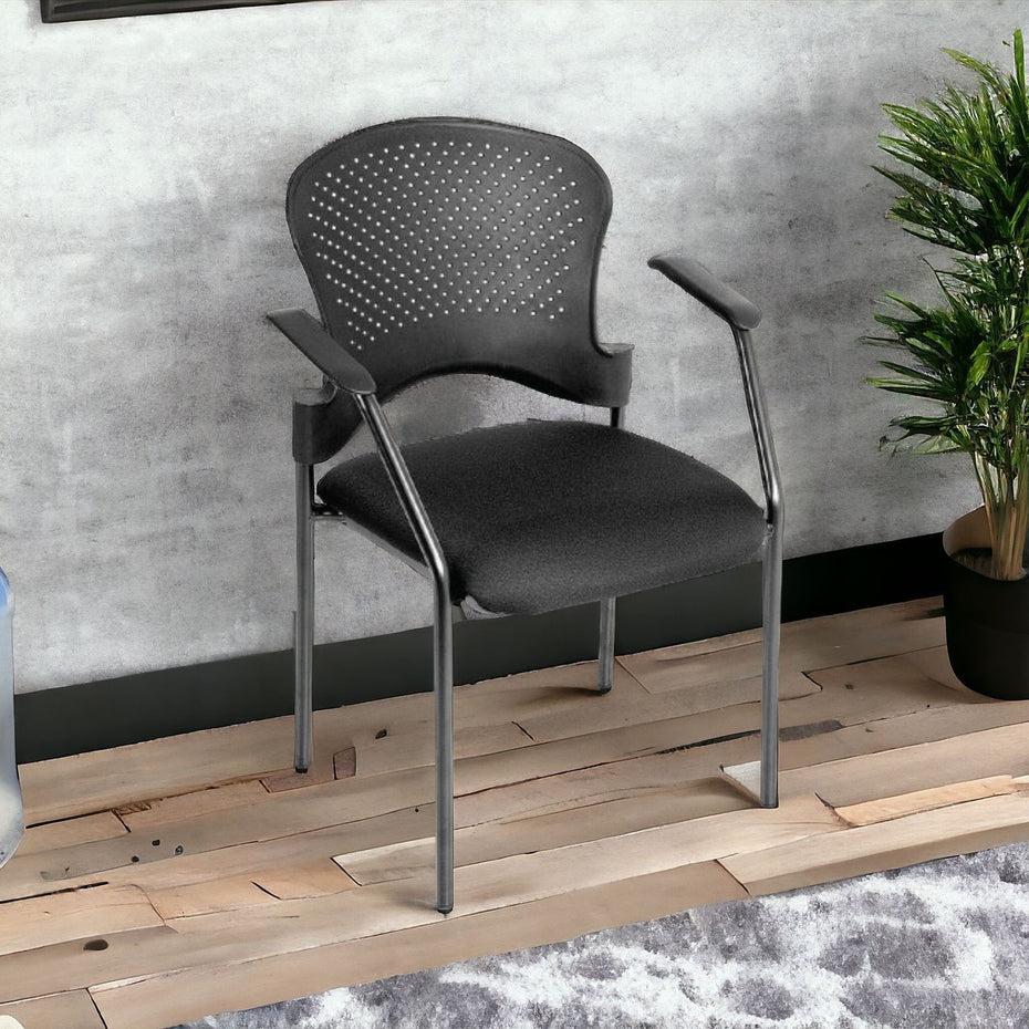 Plastic Office Chair - Black