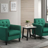 Hale - Velvet Armchairs And End Table Living Room (Set of 3) by Lilola Home | Bel Furniture