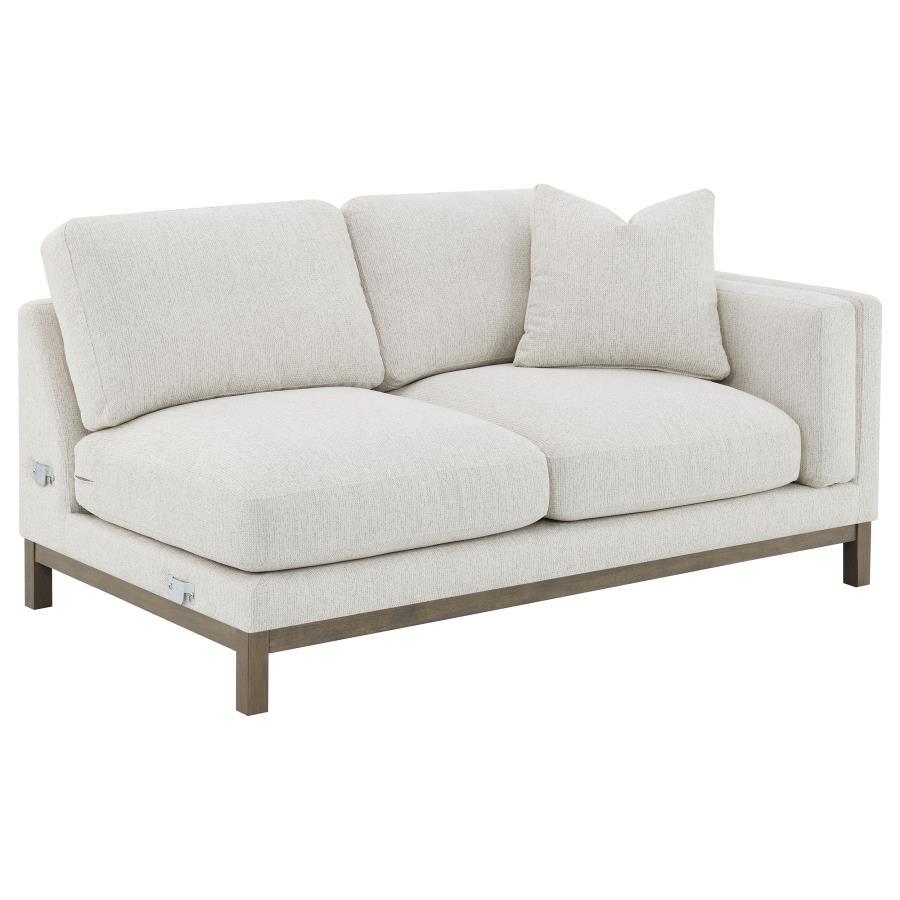 Geneva - Boucle Upholstered Sectional Chaise Sofa - Sand by Coaster Fine Furniture | Bel Furniture