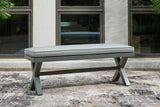 Elite Park - Gray - Bench With Cushion by Signature Design by Ashley® | Bel Furniture