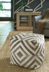 Hartselle - Brown - Pouf by Signature Design by Ashley® | Bel Furniture