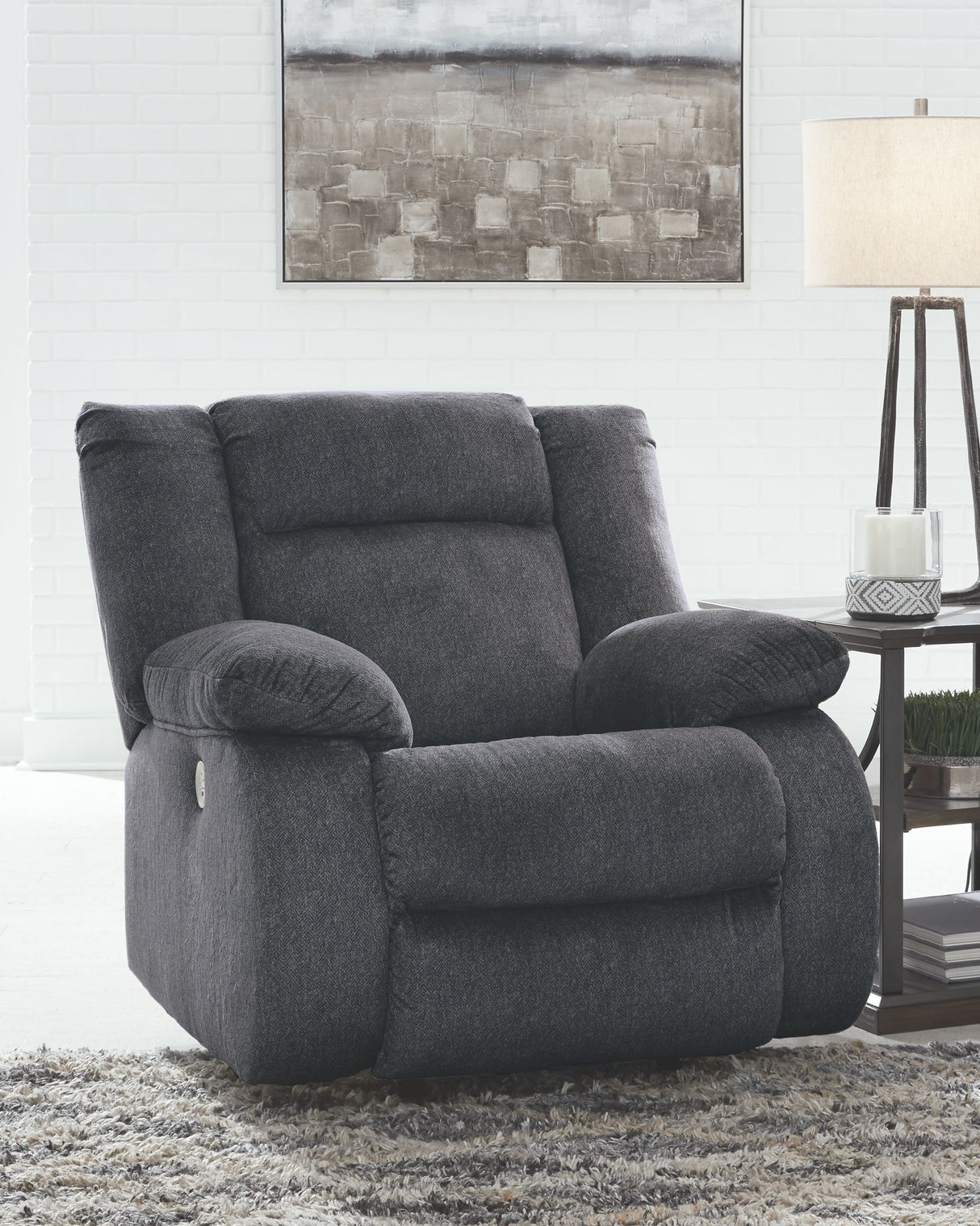 Burkner - Marine - Power Rocker Recliner by Signature Design by Ashley® | Bel Furniture