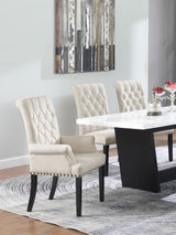 Alana - Upholstered Dining Arm Chair by CoasterElevations | Bel Furniture