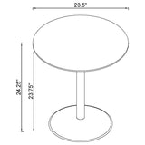 Ganso - Round Glass Top Coffee And End Table Set