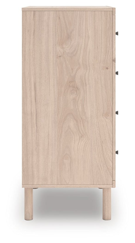 Arloster - Tan - Four Drawer Chest by Signature Design by Ashley® | Bel Furniture