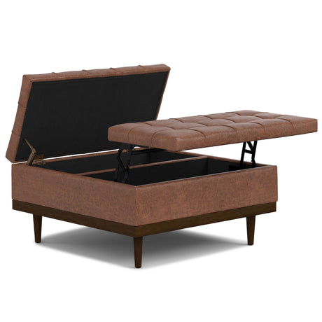 Mariah - Upholstered Lift Top Table Storage Ottoman - view 17