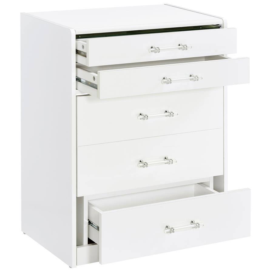 Danbury - 3-Drawer Makeup Vanity & Stool Set by Coaster Fine Furniture | Bel Furniture