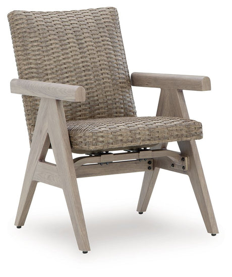 Cliff Trails - Beige - Rocking Arm Chair (Set of 2) by Signature Design by Ashley® | Bel Furniture