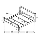 Louis Philippe - Panel Sleigh Bed by CoasterEveryday | Bel Furniture