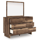 Chirason - Brown - Dresser And Mirror by Signature Design by Ashley® | Bel Furniture
