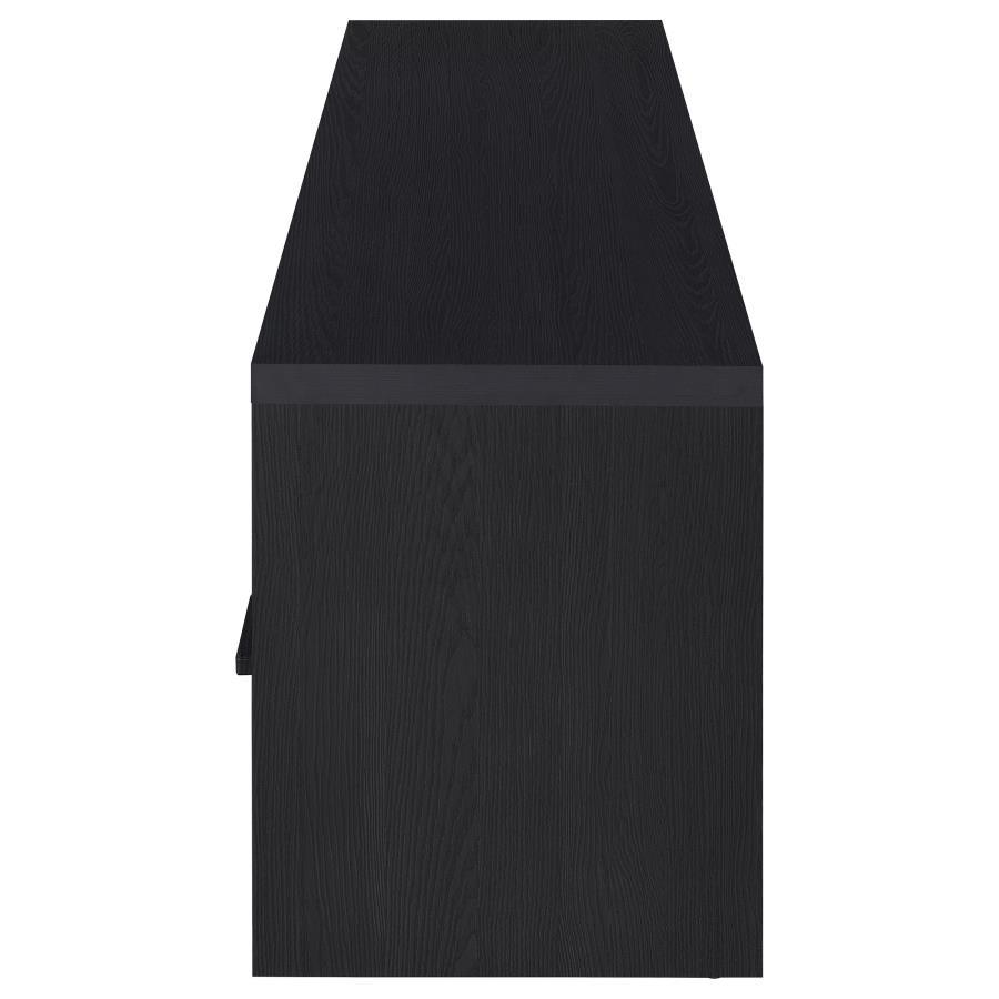 Murray - 70" 2-Door TV Stand Media Console - Black by Coaster Fine Furniture | Bel Furniture