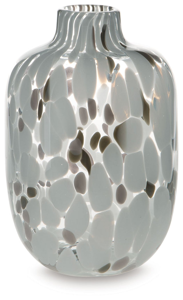 Keelton - Vase Gray 6.61"W x 6.61"D x 9.68"H by Signature Design by Ashley® | Bel Furniture