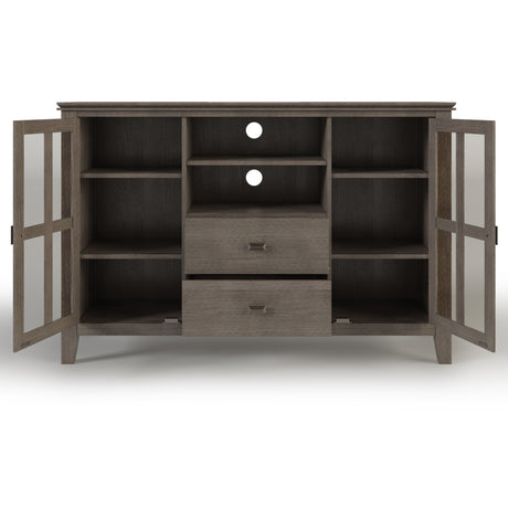 Artisan - Handcrafted, Tall TV Media Stand by Simpli-Home | Bel Furniture