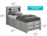 Marilla - Storage Bed With Bookcase Headboard