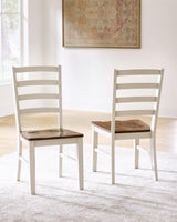 Brinfern - Dining Room Side Chair (Set of 2) - Brown / Antique White