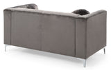 Stylish Sloped Arm Loveseat