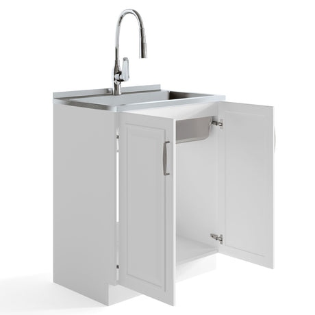 Darwin - Deluxe Laundry Cabinet With Pull-Out Faucet And Stainless Steel Sink - view 15