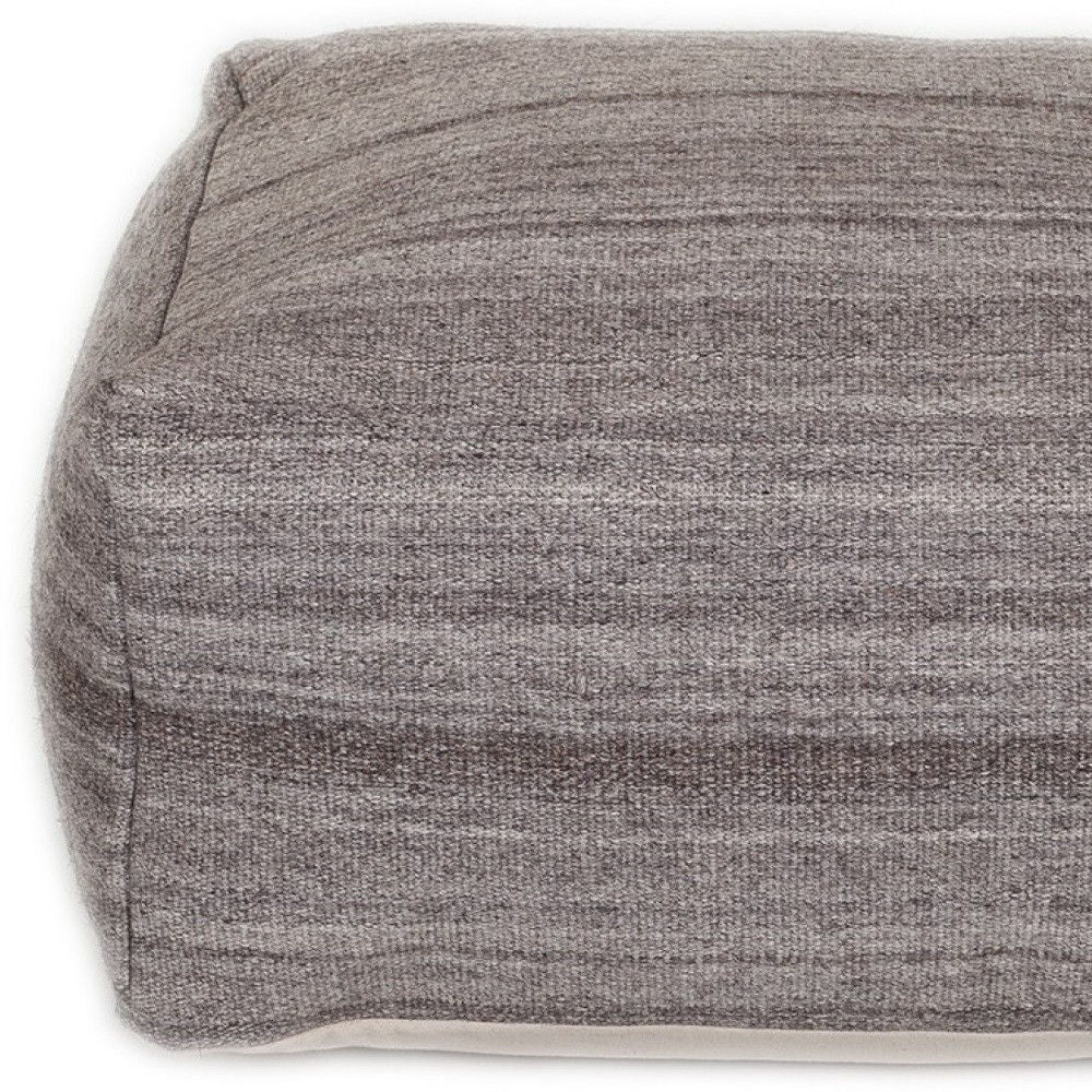 Pouf - Stone Gray / Brown