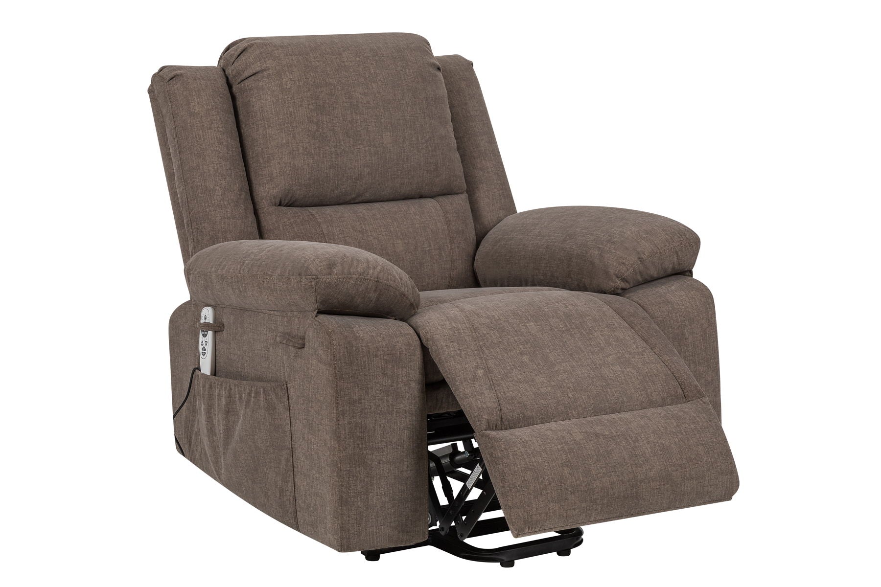 Electric Power Recliner Chair With Massage For Elderly, Remote Control Multi-Function Lifting, Timing, Cushion Heating Chair With Side Pocket