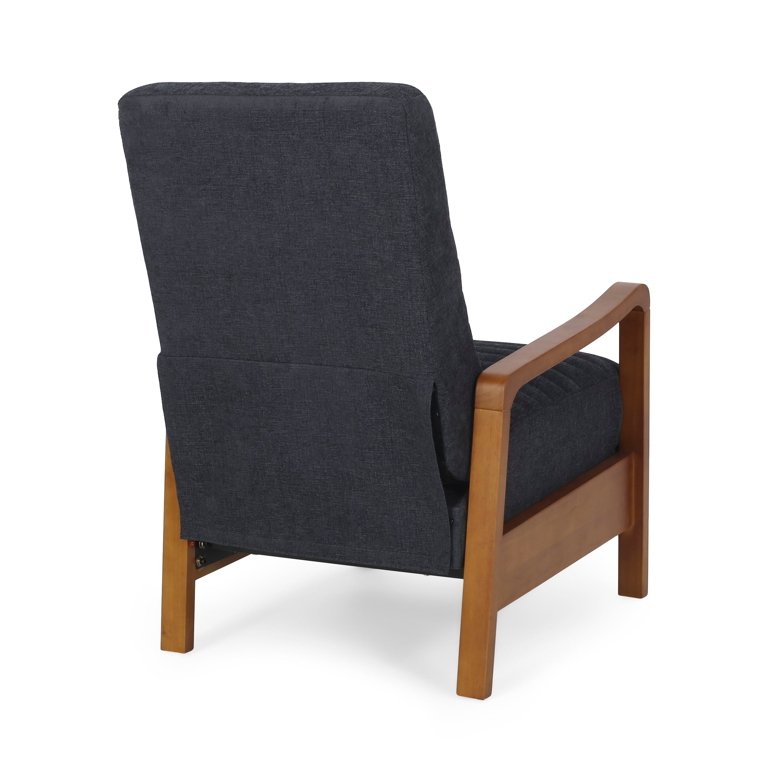 Fabric Wood Hand Manual Club Recliner