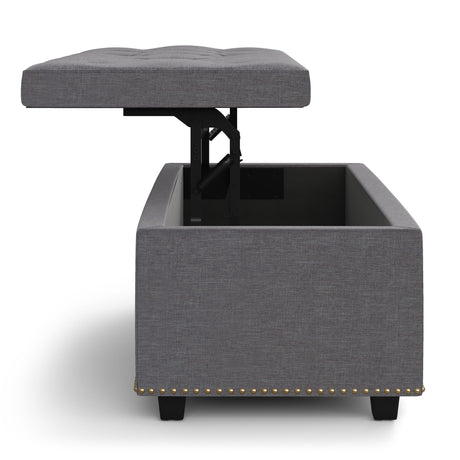 Hamilton - Upholstered Lift Top Rectangular Storage Ottoman - view 12