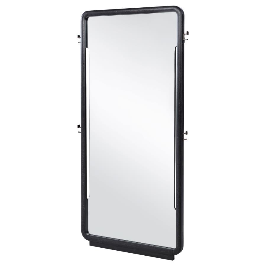 Leandro - 76" Full Length Floor Mirror - Burnished Black