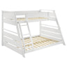Holden - Wood Veneer Bunk Bed White Twin over Full by Coaster Fine Furniture | Bel Furniture