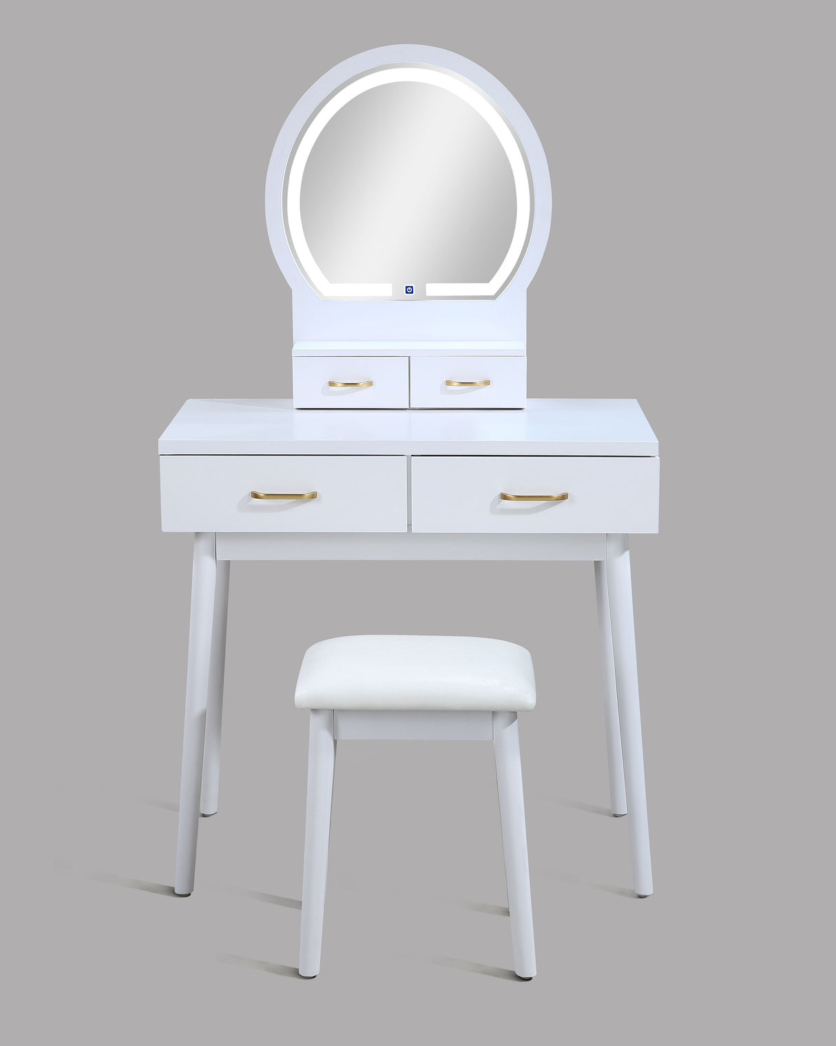 Cecilia - Vanity Table & Stool by Crown Mark | Bel Furniture