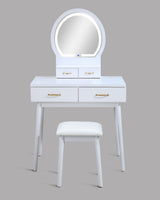 Cecilia - Vanity Table & Stool by Crown Mark | Bel Furniture
