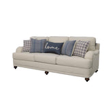 Glenn - Upholstered English Arm Sofa - Light Gray And Blue by CoasterElevations | Bel Furniture