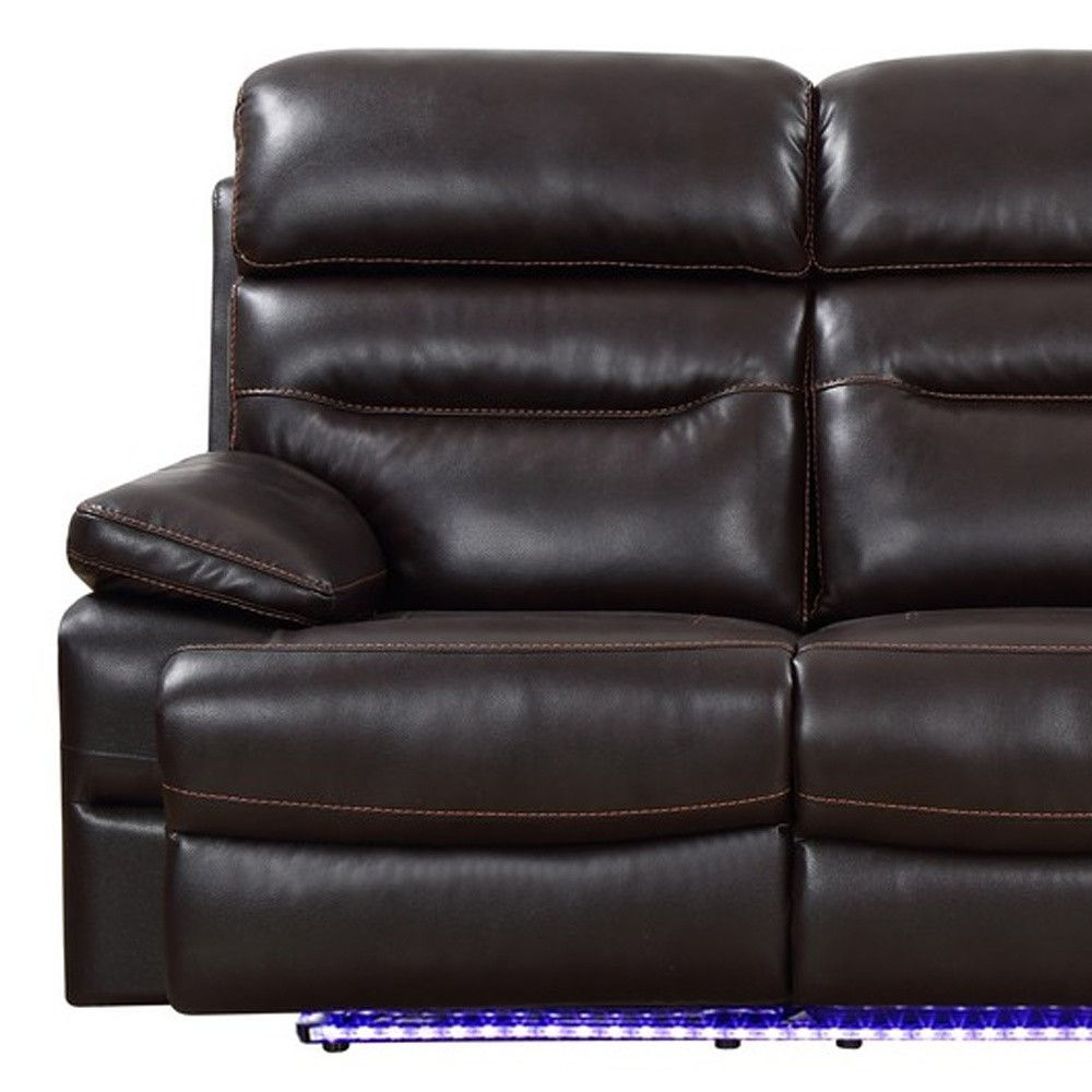 Faux Leather Usb Sofa With Black Legs - Gray