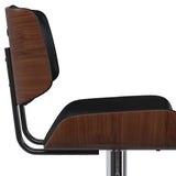 Holland - Adjustable Swivel Bar Stool - Black by Simpli-Home | Bel Furniture