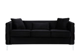 Bayberry - Velvet Sofa With 3 Pillows by Lilola Home | Bel Furniture