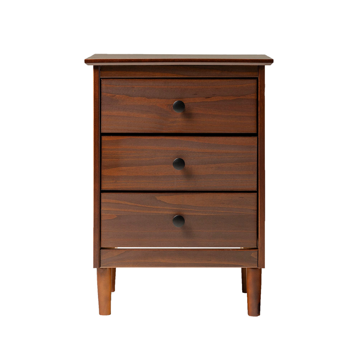 Classic 3 Drawer Solid Wood Nightstand by Walker Edison | Bel Furniture