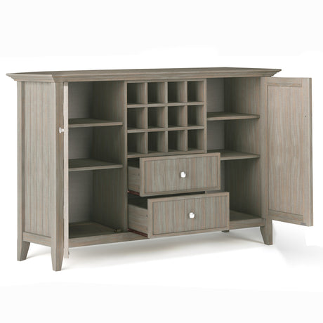 Bedford - Sideboard Buffet And Wine Rack by Simpli-Home | Bel Furniture