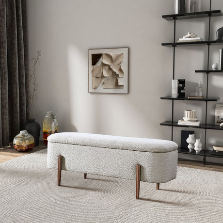 Sarna - Storage Bench - Ivory - view 4