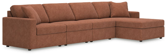 Modmax - Spice - Sectional Light Brown 4 Pc. Sectional With Raf Corner Chaise by Signature Design by Ashley® | Bel Furniture