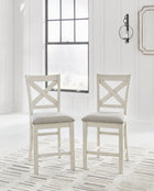 Robbinsdale - Upholstered Barstool (Set of 2) - Antique White