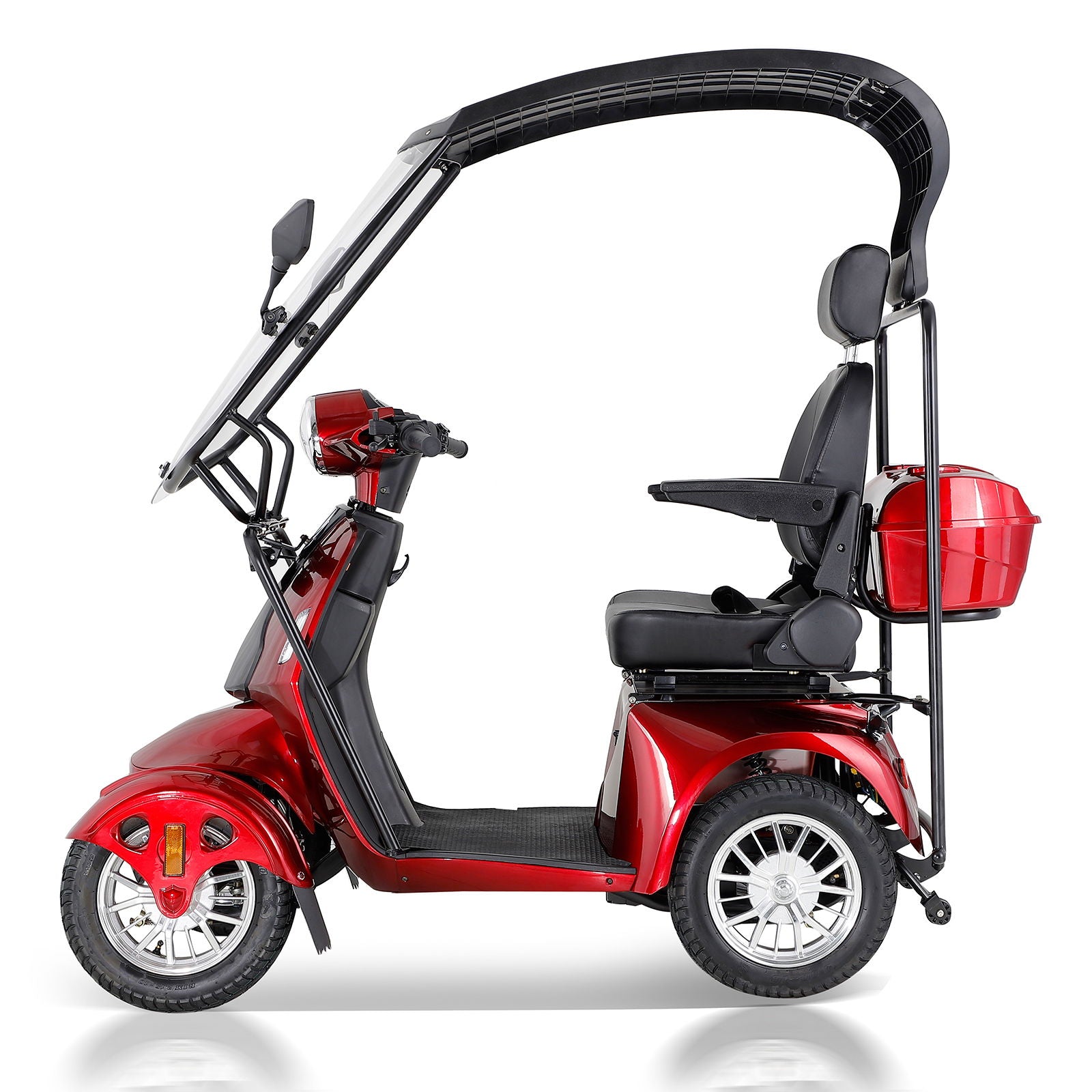 Fastest Mobility Scooter With Four Wheels For Adults & Seniors - Red