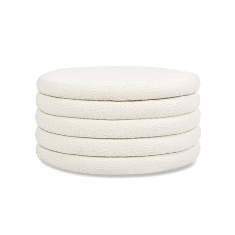 Fuji - Oversized Round Storage Ottoman - view 21