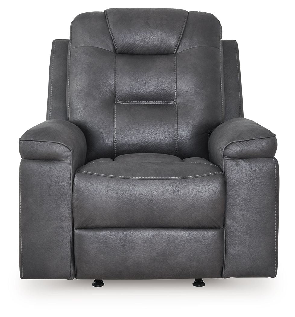 Stockworth - Granite - Rocker Recliner by Signature Design by Ashley® | Bel Furniture